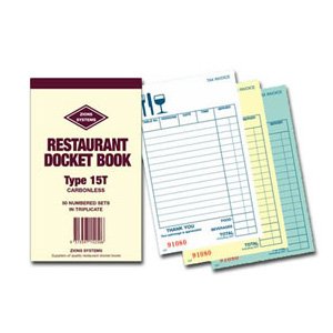DOCKET BOOK TRIPLICATE